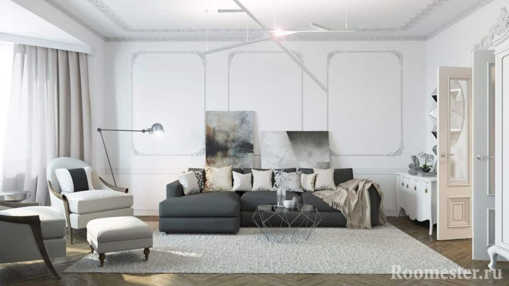 Intérieur de style néoclassique