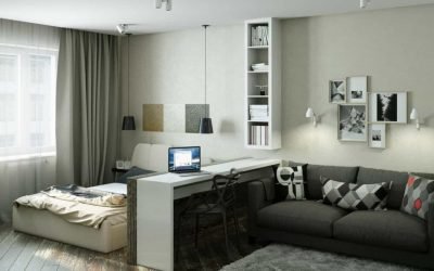 Design modern al unui apartament cu o cameră - exemple foto