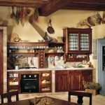 Interno cucina in stile country