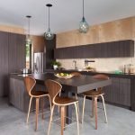 Mobilier de culoare wenge în bucătărie