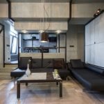 Soggiorno in stile loft