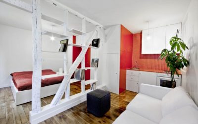 Dizajnový apartmán s rozlohou 24 metrov štvorcových. meter +50 fotografia