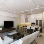 Modern studio studio interior