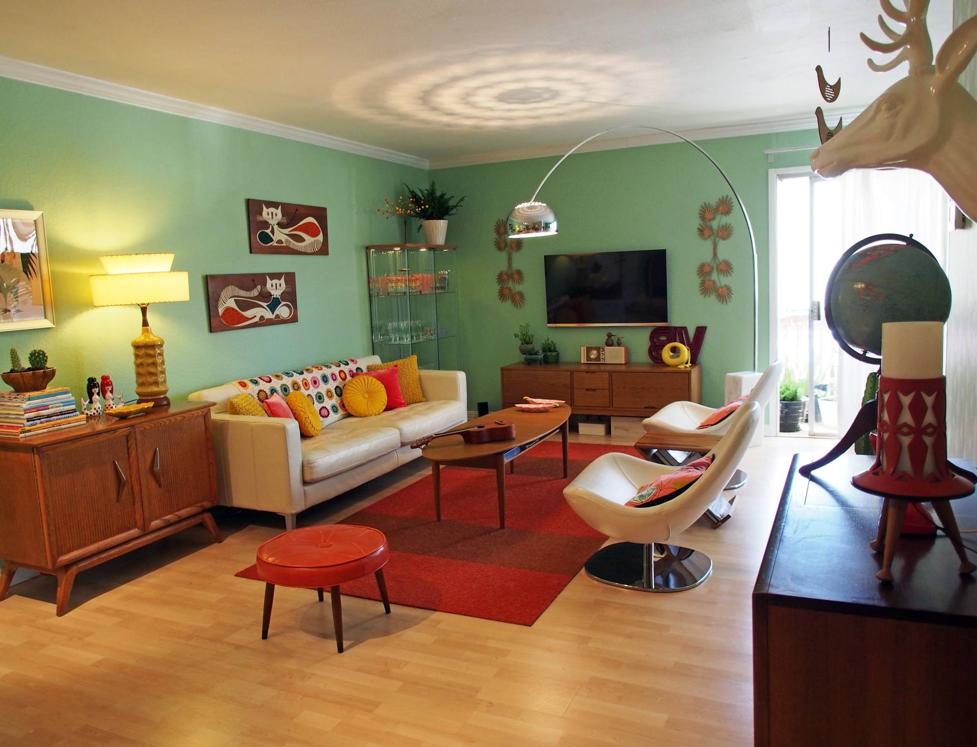 Style années 60 à l'intérieur