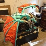 Papier mache dragon