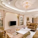 Soggiorno design del soffitto