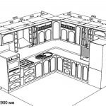 Plan de bucătărie din colț