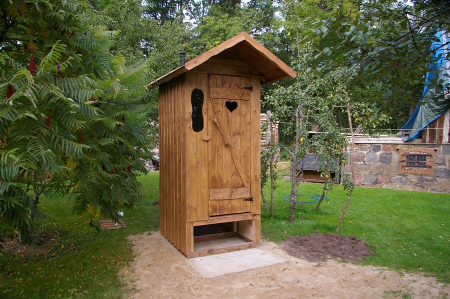 Toilette rustique