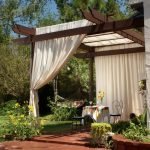 Fabric pergola záclony