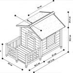 Aviary pentru desen câine cu dimensiuni